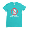 stop the intolerance Ladies Fitted T-Shirt