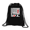 warrior soul logo Drawstring Bags
