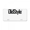 oldstyle License Plate
