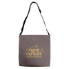 Think Outside. No Box Required. Adjustable Strap Totes