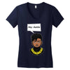 hey auntie killmonger Women's V-Neck T-Shirt