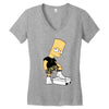 rap simpson Women's V-Neck T-Shirt