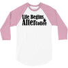 life begins after coffee 3/4 Sleeve Shirt