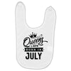 Queens Are Born In July Baby Bibs