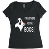 im here for the boos Women's Triblend Scoop T-shirt