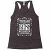 vintage made in 1965 perfectly aged a living legend Racerback Tank
