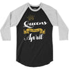queens are born in april 3/4 Sleeve Shirt