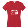 class of 2030 Women's V-Neck T-Shirt