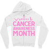 breast cancer awareness month Zipper Hoodie