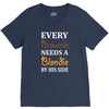 Every Brownie Needs A Blondie By His Side V-Neck Tee