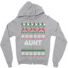 ugly christmas aunt Zipper Hoodie