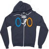 portal bathroom parody video game Zipper Hoodie