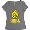grill sergeant military Women's Triblend Scoop T-shirt