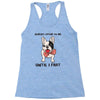 nobody listens to me Racerback Tank