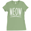 meow Ladies Fitted T-Shirt
