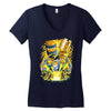 follow the friar   design two Women's V-Neck T-Shirt