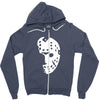 halloween hockey mask Zipper Hoodie