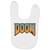Wtf Doom Black Stroke Baby Bibs
