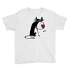 cat and wine Youth Tee