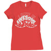 i have an awesome moustache Ladies Fitted T-Shirt