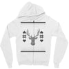 ugly deer christmas Zipper Hoodie