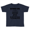Super October Girl Toddler T-shirt