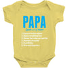 Papa Noun Definition Baby Onesie