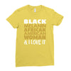 melanin african american woman Ladies Fitted T-Shirt