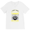 I Dont Need Therapy Need Pin Bowling V-Neck Tee