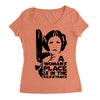 a woman's place is in the resistance Women's Triblend Scoop T-shirt