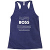 argument invalid boss Racerback Tank
