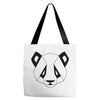 Geometric Panda Tote Bags