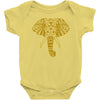 tribal print elephant geometric gold animals cool Baby Bodysuit