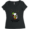 Happiness is Camp Women's Triblend Scoop T-shirt