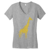 giraffe Women's V-Neck T-Shirt