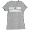 cleverly disguised as a responsible Ladies Fitted T-Shirt