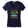 respect your elders Women's V-Neck T-Shirt