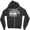 a balanced diet is a beer in each hand Zipper Hoodie