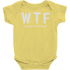 wtf where's the food Baby Onesie
