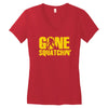 gone squatchin Women's V-Neck T-Shirt