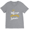 kings are born in september V-Neck Tee