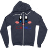 kirby gamer geek snes Zipper Hoodie