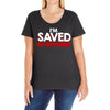 i'm saved but i keep sinning Ladies Curvy T-Shirt