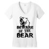 Beware Of The Bear Women's V-Neck T-Shirt