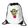 serious why so Drawstring Bags