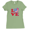 star spangled hammered Ladies Fitted T-Shirt