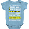 Legends Are Born In April Baby Onesie