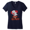 happy halloween clown Women's V-Neck T-Shirt