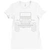 jeep wrangler Ladies Fitted T-Shirt