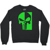 mad engine marvel brand punisher scar glow in the dark Crewneck Sweatshirt